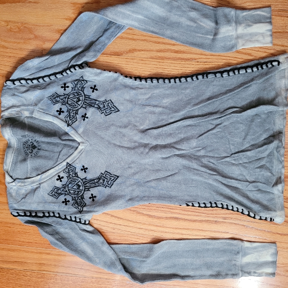 Affliction long sleeve women's t shirt